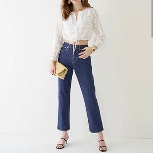 J.Crew High-rise '90s classic straight jean in Cooper Square wash
